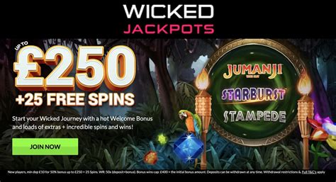 Wicked jackpots casino aplicação